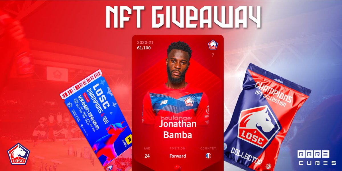 Thorkinho's tweet image. 🎁 GIVEAWAY 🎁 

@rarecubes vous offre une carte #Sorare de @djobamba7 pour fêter le lancement de leurs NFT célébrant le titre de champions de France du #LOSC 🔥

1⃣ Follow @BrokenThork &amp;amp; @rarecubes 
2⃣ Retweet
3⃣ Rejoindre le Discord Rarecubes : discord.gg/Wt6xasMBcD