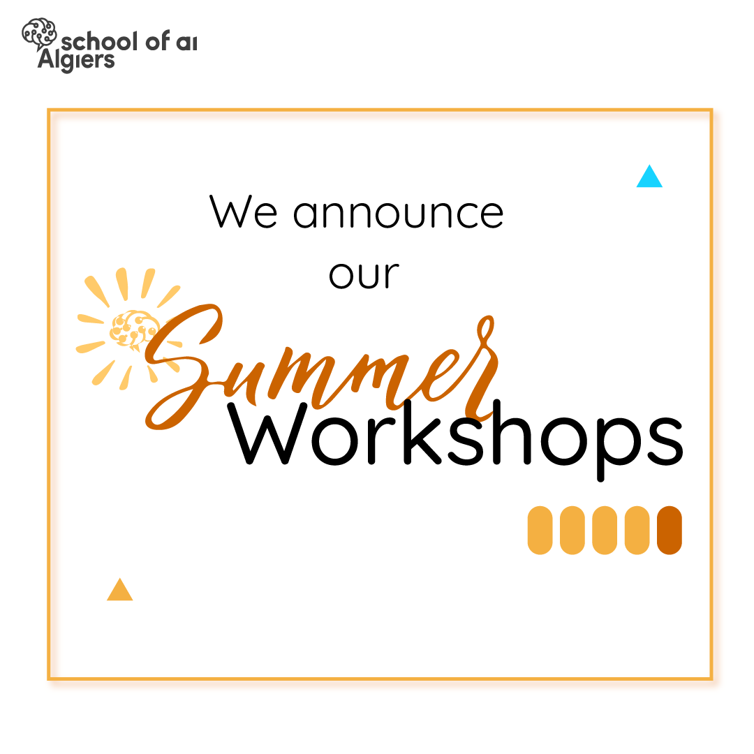SoAIAlgiers's tweet photo. By the end of this season,
We have prepared an amazing serie of workshops in different concepts of AI. It will be about :
👉Intro to recomender systems.
👉Intro to generative adversarial networks - GANS.
👉Realtime Pose Estimation.
Happy learning 🧠
#schoolofaialgiers #summerAI https://t.co/e0DiY9KHC8