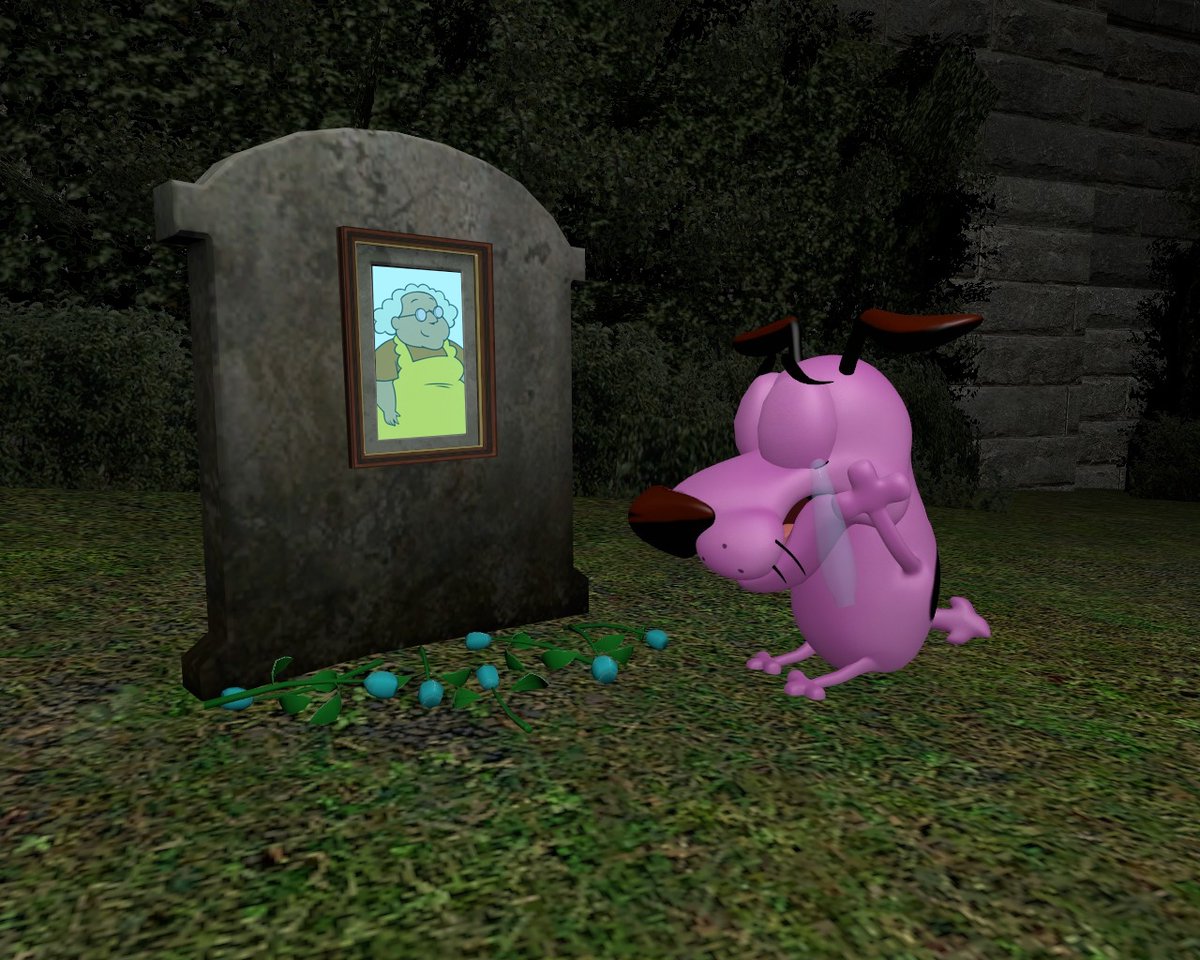 Recently heard the sad news of the passing of Thea White, the voice of  Muriel from Courage the Cowardly Dog. I loved that show and she was great  at voicing the character., image size:1200x960