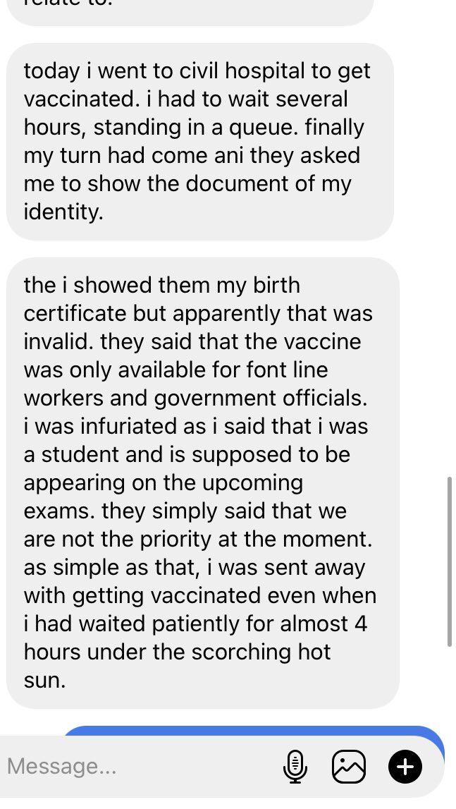 cancelnebexams's tweet photo. “They said we were not the priority at the moment”

When eligible people “are not of priority” to get vaccinated, how will the safety of 200,000+ ineligible people be guaranteed?

Do the right thing, #CancelNEBExams https://t.co/gUfmuwwuL6