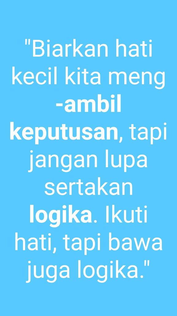 WawanSahabat's tweet photo. #Keputusan tanpa #logika, artinya keputusan itu tidak #beradab & tidak #bermoral. https://t.co/JRcqAOkcYC