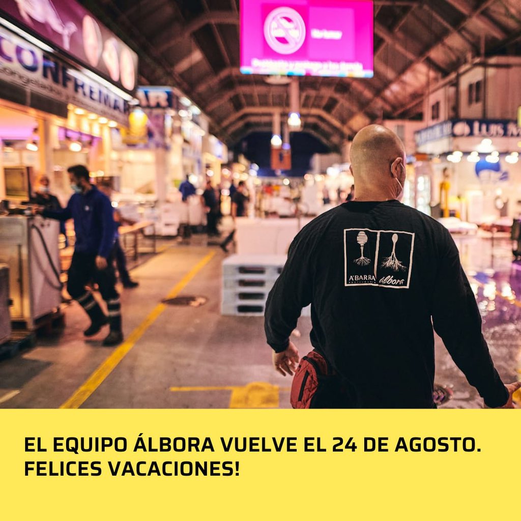 El equipo Albora os desea feliz verano. Regresamos el 24 de agosto. Nos vemos a la vuelta #servimosfelicidad 
 
#gastronomia #comerenmadrid #verano2021 #restaurantesmadrid