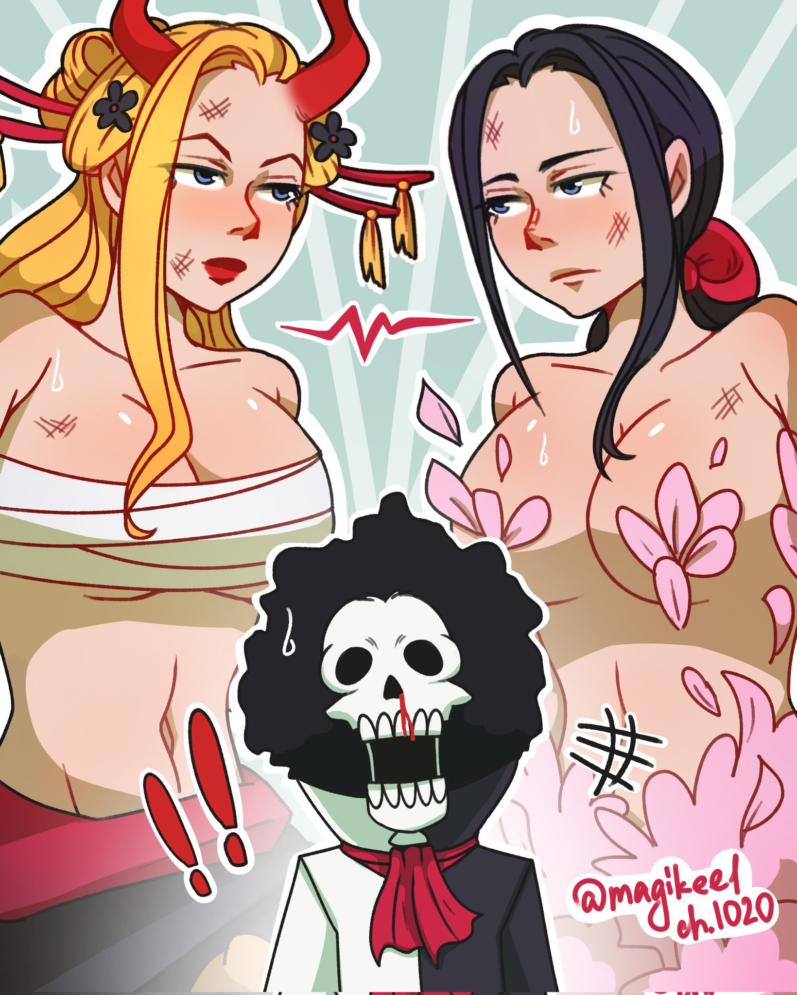 👑Magikee1👑 on X: Boobs fight #OnePiece #art #onepiece1020 #Robin  t.coAy09HtkgpP  X