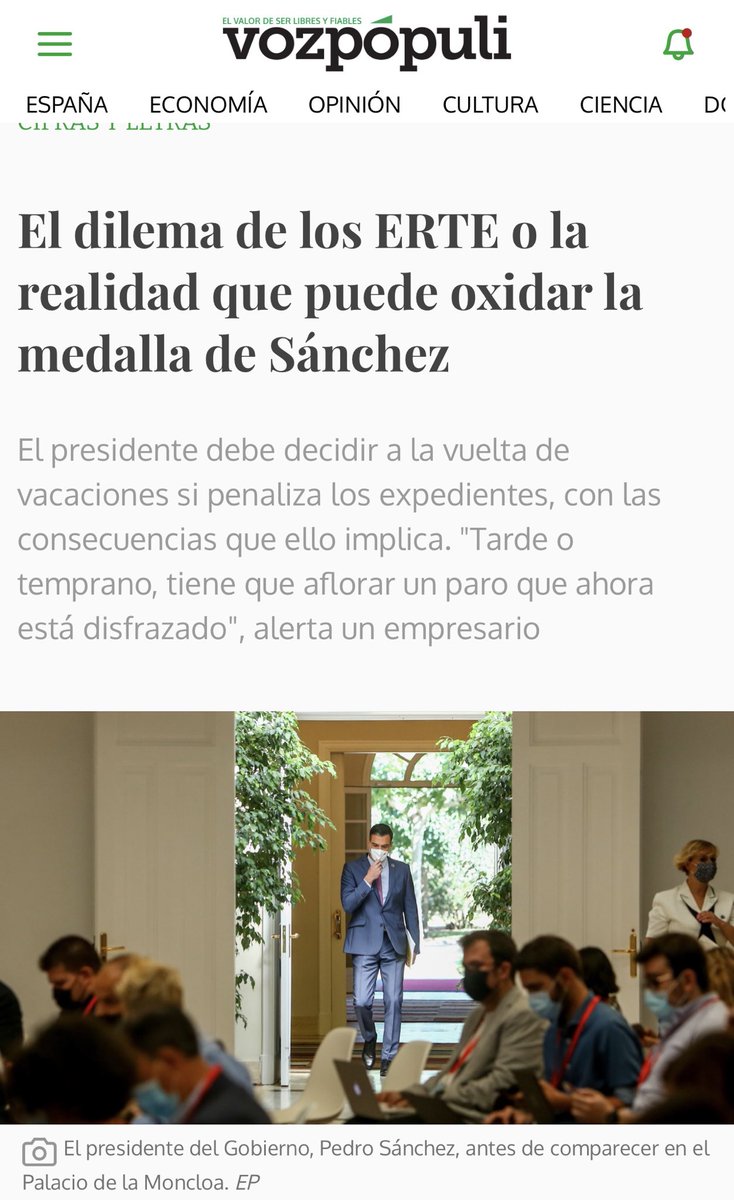 🔴👉Los ERTE a esta altura del año son paro disfrazado. Habrá que reconocerlo en algún momento.❗️👇