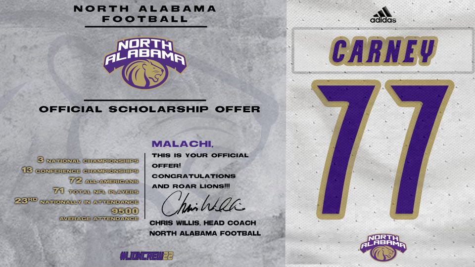 Blessed 🕊<a href="/CoachZachLisko/">Zach Lisko</a> <a href="/UNAFootball/">North Alabama Football</a> <a href="/UNAFBRecruiting/">UNA Football Recruiting</a> <a href="/GeauxBeaux8/">Darrell LeBeaux</a> <a href="/AL5AFootball/">Alabama 5A Football</a> <a href="/YellowhammerFB/">Yellowhammer Football</a> @MOSTHATED_ANC <a href="/DexPreps/">DexPreps</a>