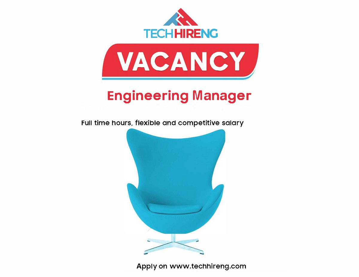 Tech_HireNG's tweet image. Vacancy!!
Engineering Manager
Click the link below to apply
bit.ly/3gvkLRD
#hiring #nowhiring #pythondeveloper #django #GoogleFlutter
#fullstackdeveloper #developer #recruiting #itjobsinlagos #techhireng #jobsinlagos #jobsinnigeria