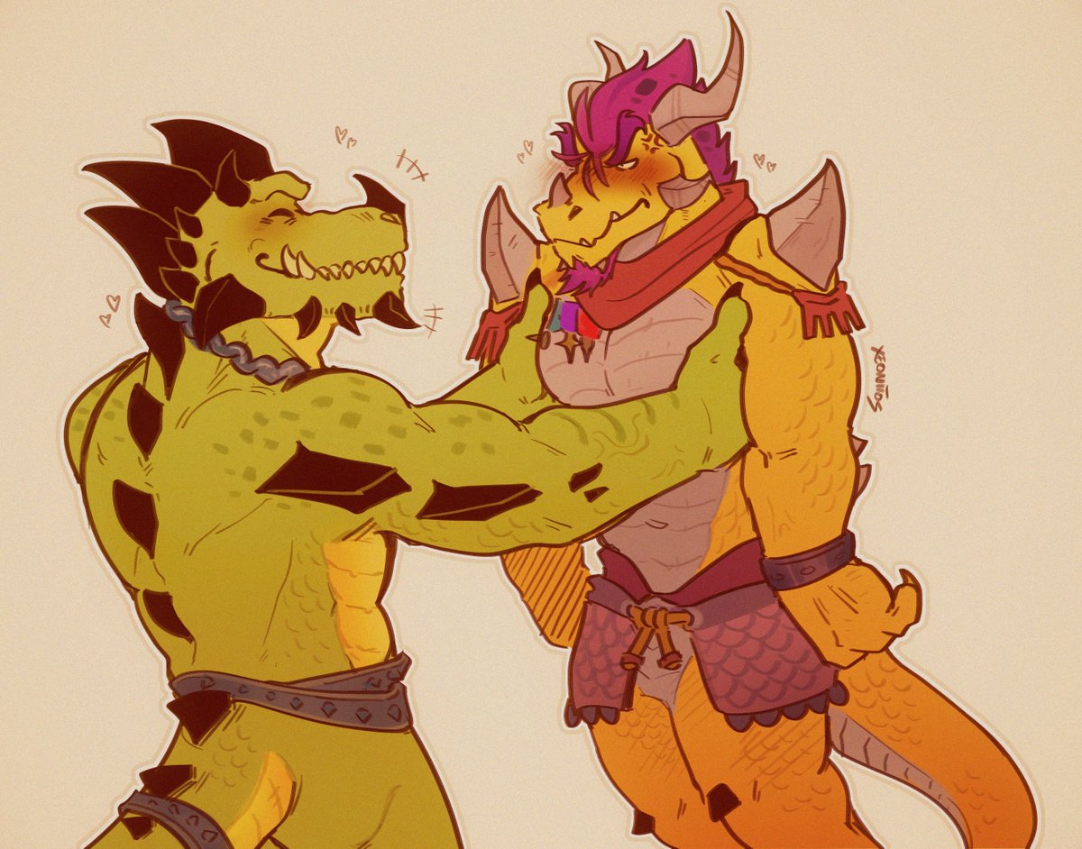 xeoniios's tweet photo. after deeply thinking about the dragon dads from spyro once again...
I have come to the conclusion that titan and gunnar DEFINITELY ARE A THING https://t.co/6xjJzWf15b