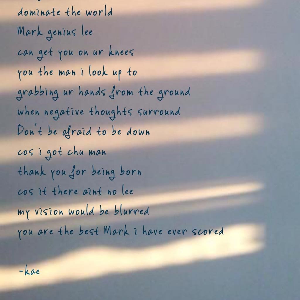 naegyong's tweet photo. Mark, a rap-ish poem for you! I'm proud of you for working so hard. You deserve all the good things in this universe. Sharing the same dream, I thank you for being my biggest inspiration. Happy Birthday, I love you always💚
#HappyMarkDay
#OnYour23rdMark
#스물셋_온유어마크_겟셋고 https://t.co/8YGX3xzll1