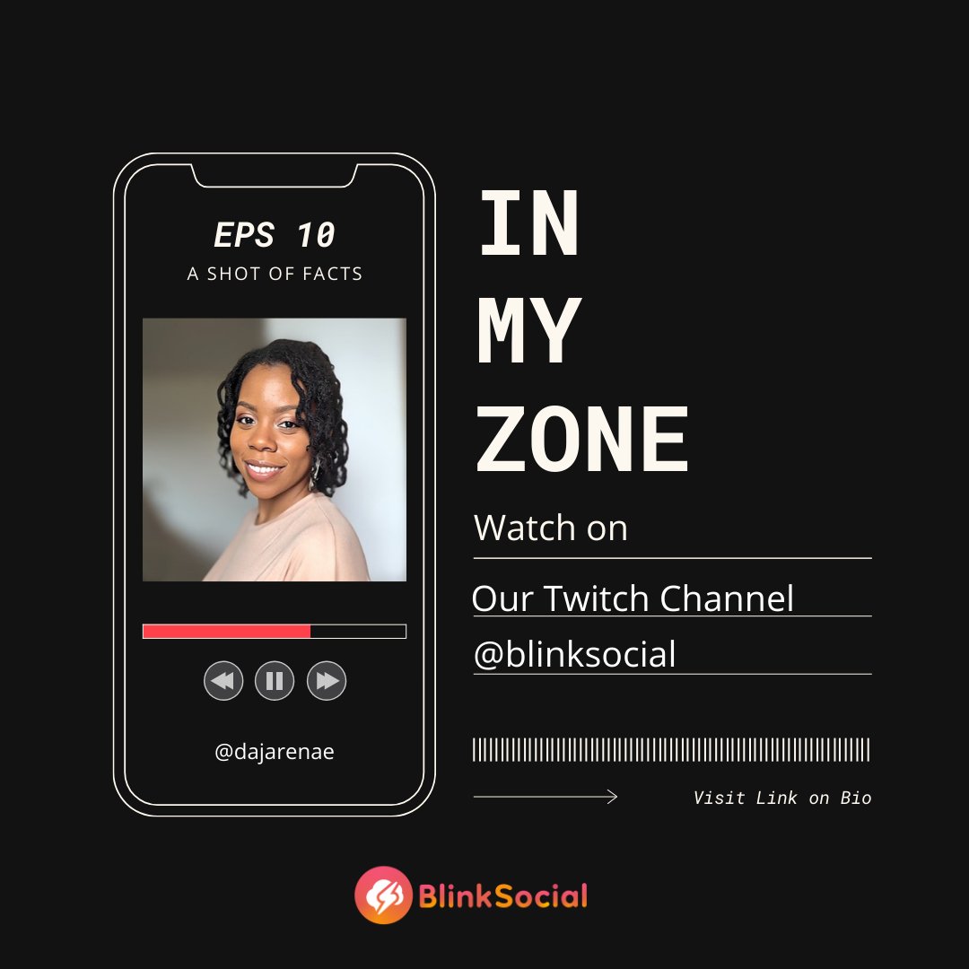theblinksocial's tweet photo. New Episode Alert 🚨 In My Zone ft @dajarenae. Tune in and watch the full episode. Link is in our Bio📝
•
Full episode Now Available on our Twitch Channel @Blinksocial Link In Bio! https://t.co/YoMdglgv6I
