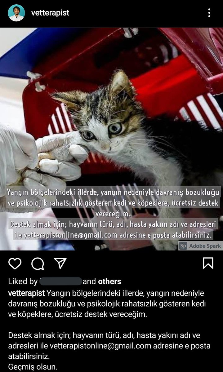 Arkadaşlar merhaba, veteriner hekim Gökhan Durukan böyle bir paylaşımda bulunmuş, yayabilir miyiz? 
#TürkiyeYanıyor