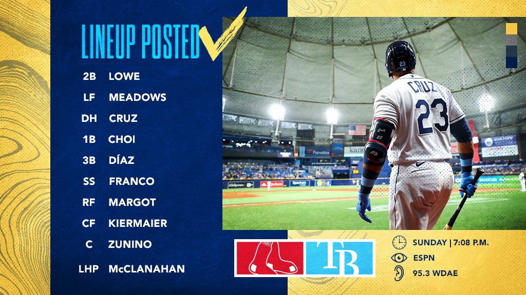 RaysBaseball's tweet image. All eyes on Sunday night

#RaysUp