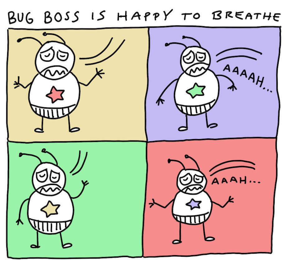 BugBossComic's tweet image. Don&apos;t forget to breathe!