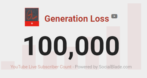 YT_Statistics's tweet photo. Congratulations to Generation Loss (@Generationloss1) for reaching 100,000 subscribers on YouTube! The milestone reached at 7:13PM on 01/08/2021 UTC.

Some statistics about Generation Loss is in the other picture! :]
Link: https://t.co/hT7PoWms8c #GenerationLoss #Ranboo #YouTube https://t.co/BCUu1eimxr