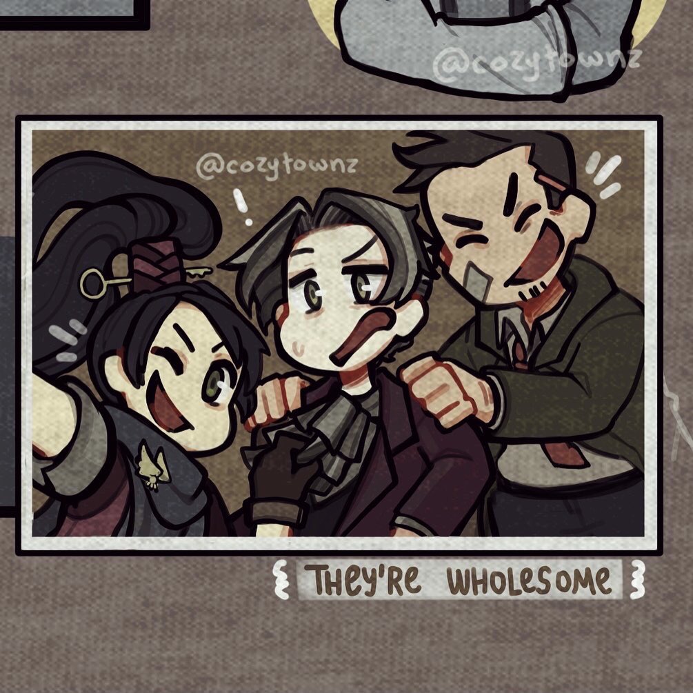 cozytowns's tweet photo. more stuff i drew while watching aa investigations
______________________________
#AceAttorney #MilesEdgeworth #DickGumshoe #KayFaraday #LarryButz #WaitIForgotHisName #ColiasPalaeno #IGoogledIt #AgentLang https://t.co/UyWol8TThq