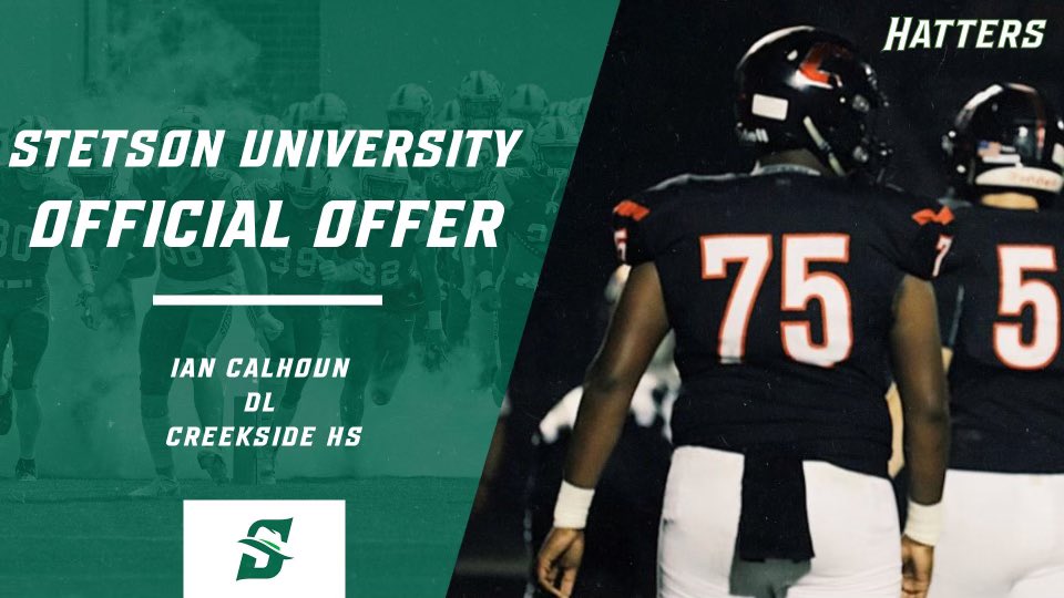 Grateful to receive an official offer from Stetson University!!