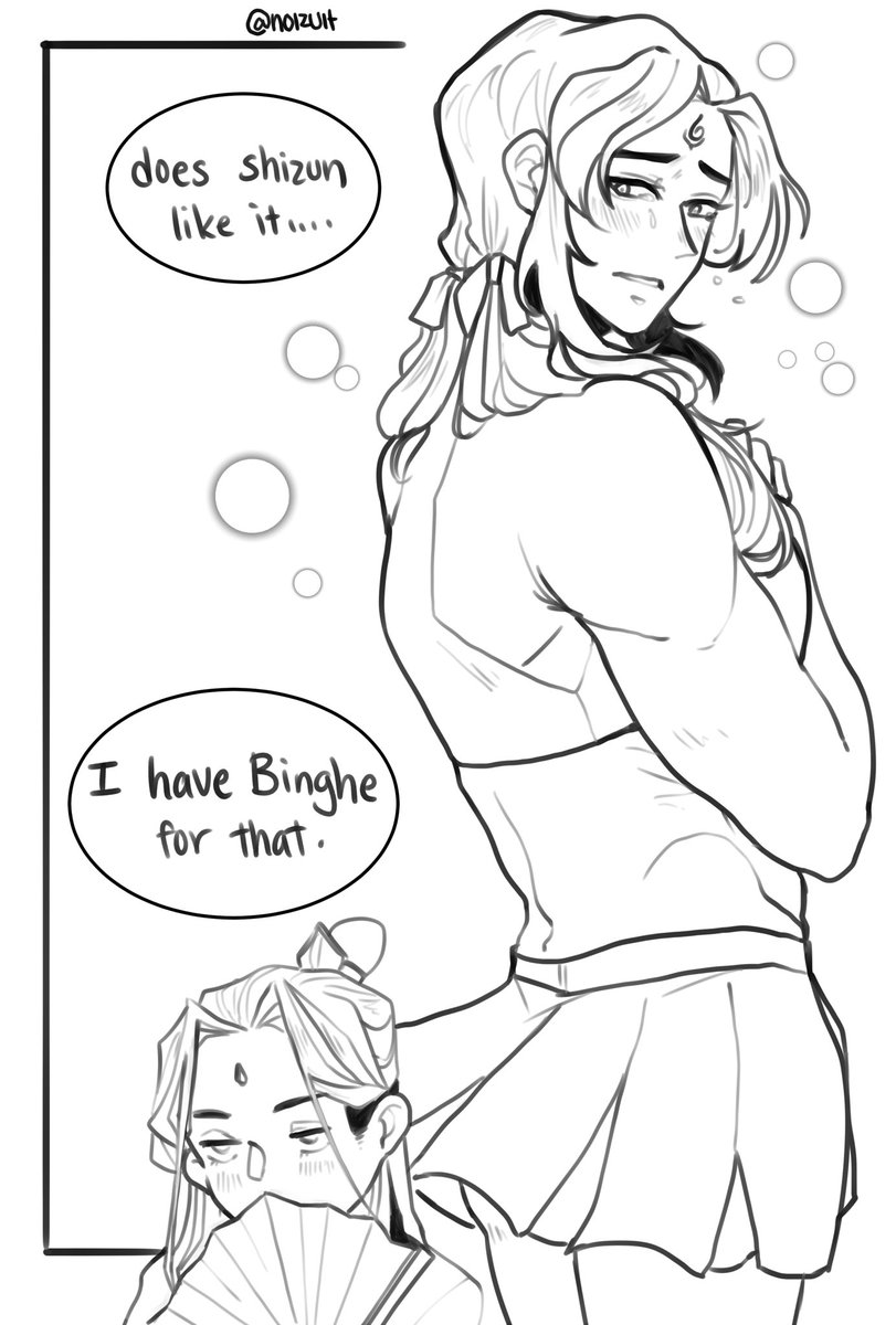 noizuit's tweet photo. 🎉5 6 7 8, WHO DO WE APPRECIATE?
MOBEI JUN MOBEI JUN
HEY HEY
DON’T BE SUCH A TSUN
DAD’S YOUR PERSONAL CHEERLEADER
SO PLEASE STOP MAKING MY PAY SO MEAGER🎉

+Bonus Comic!

Moshang fandom really share one brain cell.

#moshang #svsss #bingqiu https://t.co/8uqyPnYa0w