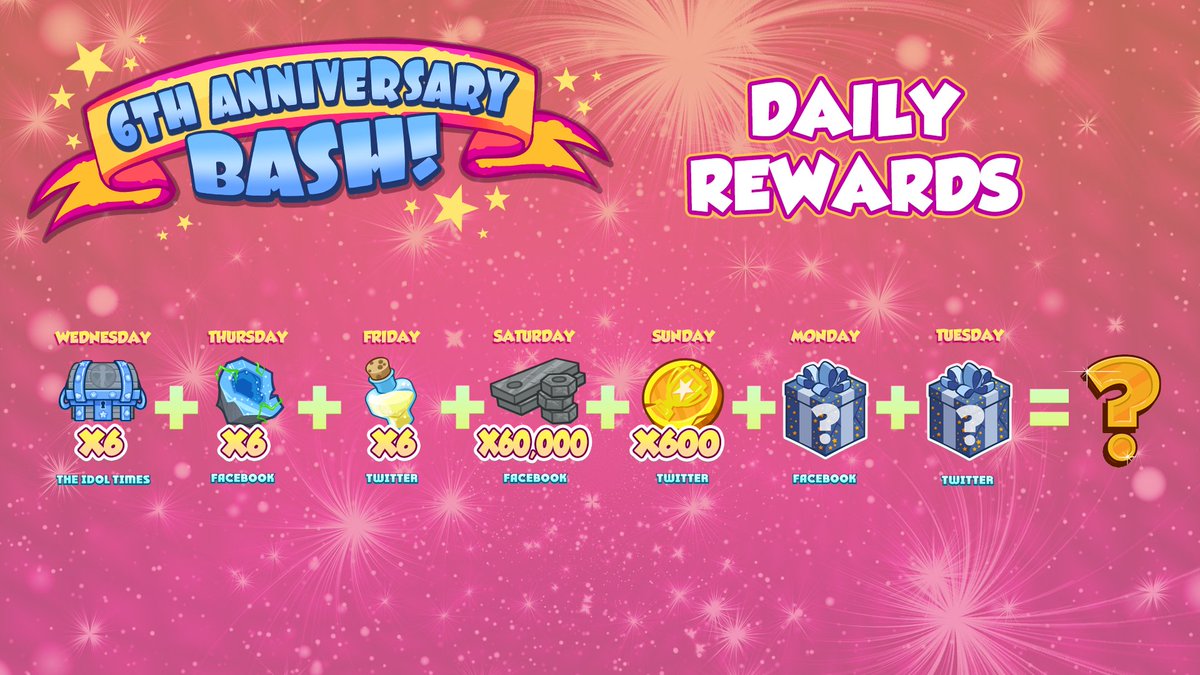crusadersIdols's tweet photo. Today's Crusaders of the Lost Idols 6th Anniversary code is
DCCH-ALLE-NGET-OKEN
Rewards: 600 Challenge Tokens
Expires: 12PM PT Fri, Aug 20th, 2021
Keep your eyes on Facebook tomorrow for our next giveaway & redeem all 7 codes for a 7 day Idol Buff
#cotli https://t.co/1ee3hUGwmw