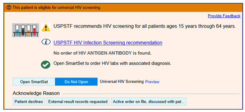 UM IMRP Safety and Quality (@um_intmedpsqi) on Twitter photo The <a href="/USPSTF/">USPSTF</a> recommends everyone aged 15 to 65 be tested for #HIV at least once. A <a href="/UM_IntMedPSQI/">UM IMRP Safety and Quality</a> group led by @LaurenHeidemann and <a href="/lizspranger/">Liz Spranger</a> is piloting an #EHR best practice alert to ensure no <a href="/umichmedicine/">Michigan Medicine</a> patients are missed. Fantastic! The <a href="/USPSTF/">USPSTF</a> recommends everyone aged 15 to 65 be tested for #HIV at least once. A <a href="/UM_IntMedPSQI/">UM IMRP Safety and Quality</a> group led by @LaurenHeidemann and <a href="/lizspranger/">Liz Spranger</a> is piloting an #EHR best practice alert to ensure no <a href="/umichmedicine/">Michigan Medicine</a> patients are missed. Fantastic!
