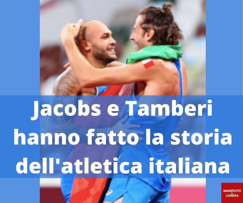 Felicissimi per Marcell Jacobs e Gianmarco "Gimbo" Tamberi, medaglie d'oro per l'Italia nei 100 metri e nel salto in alto ai Giochi Olimpici di Tokyo.  

Mai nessun italiano prima di loro!

#Jacobs #Timberi #Tokyo2020 #giochiolimpici #ItaliaTeam #100m