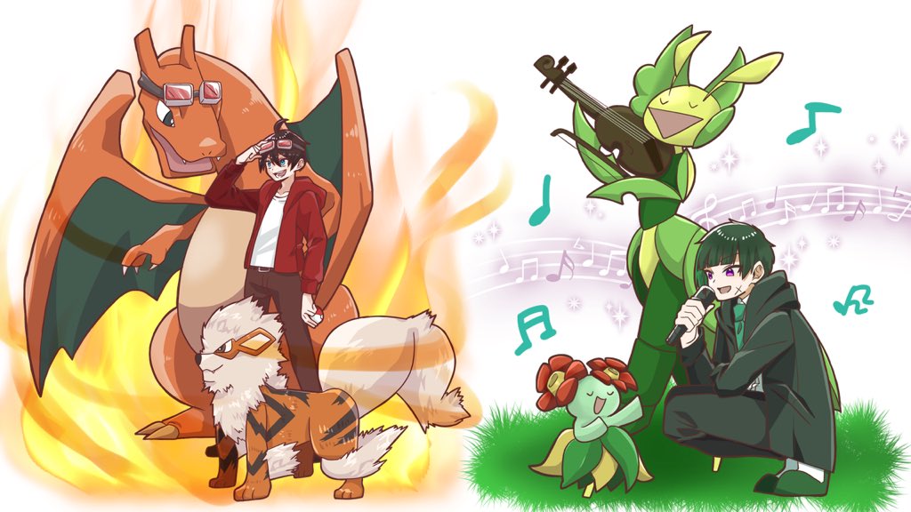 ちーも メメントリ ホ ヶモン パロ ほのお くさ みず はがね フェアリー ゴースト こおり かくとう のジムリーダーとして出て欲しい 背景がない単体絵はリプにのせます メメリ絵 山田のpaypay うたぴく たくぱんへお届物 こむぎゃらりー