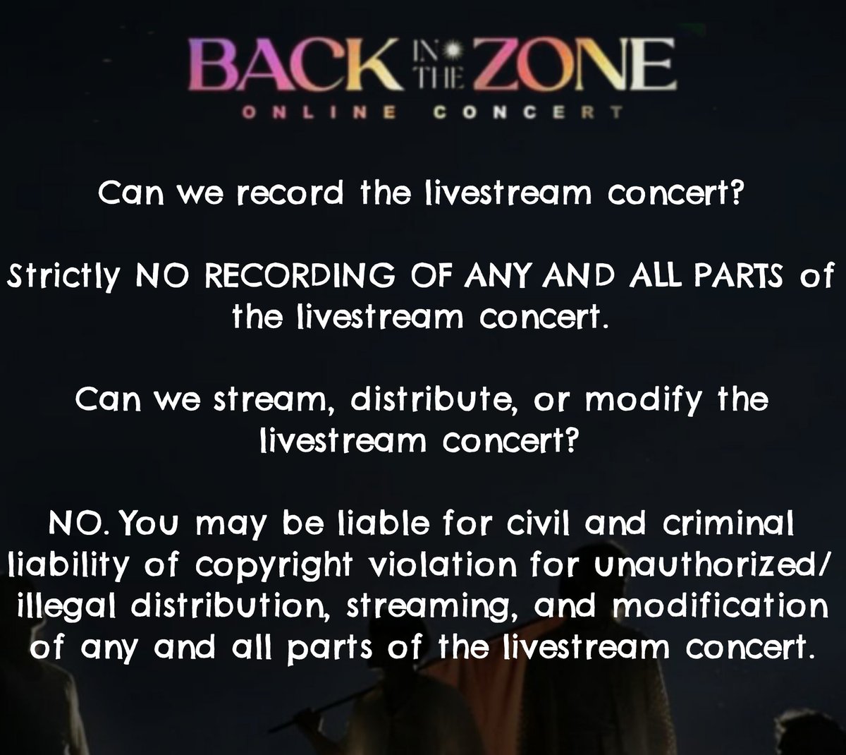 taskforceAtin's tweet photo. Hi A'tin! Still having some hangover from the Back In The Zone Concert? Haha, us too, but somehow there are some A'tin who forgot the rules posted below. If you know from yourself that you have done so, please do the right thing. ++

@SB19Official #SB19 #SB19BackInTheZone https://t.co/X7ZNk49imC