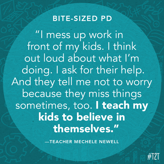 I love this.  Too many times we think we have to be perfect as teachers.  We don't have to know all the answers.  Don't be afraid to make mistakes and model real-time learning.