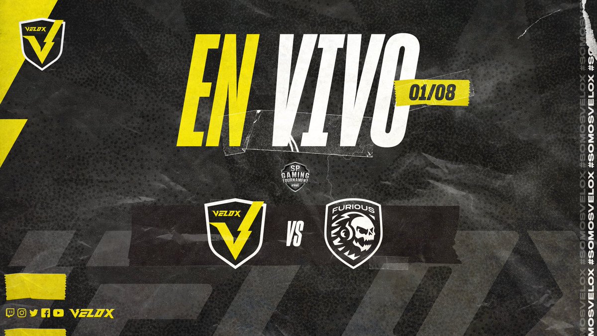 VELOXgg's tweet photo. #VALORANT | EN VIVO 🔴
Ya arrancamos a jugar por la #SPGamingTournament frente a #ExFurious.
📹https://t.co/hqMEdJVs4R
#SomosVelox ⚡️ https://t.co/Cphc8ayrnY