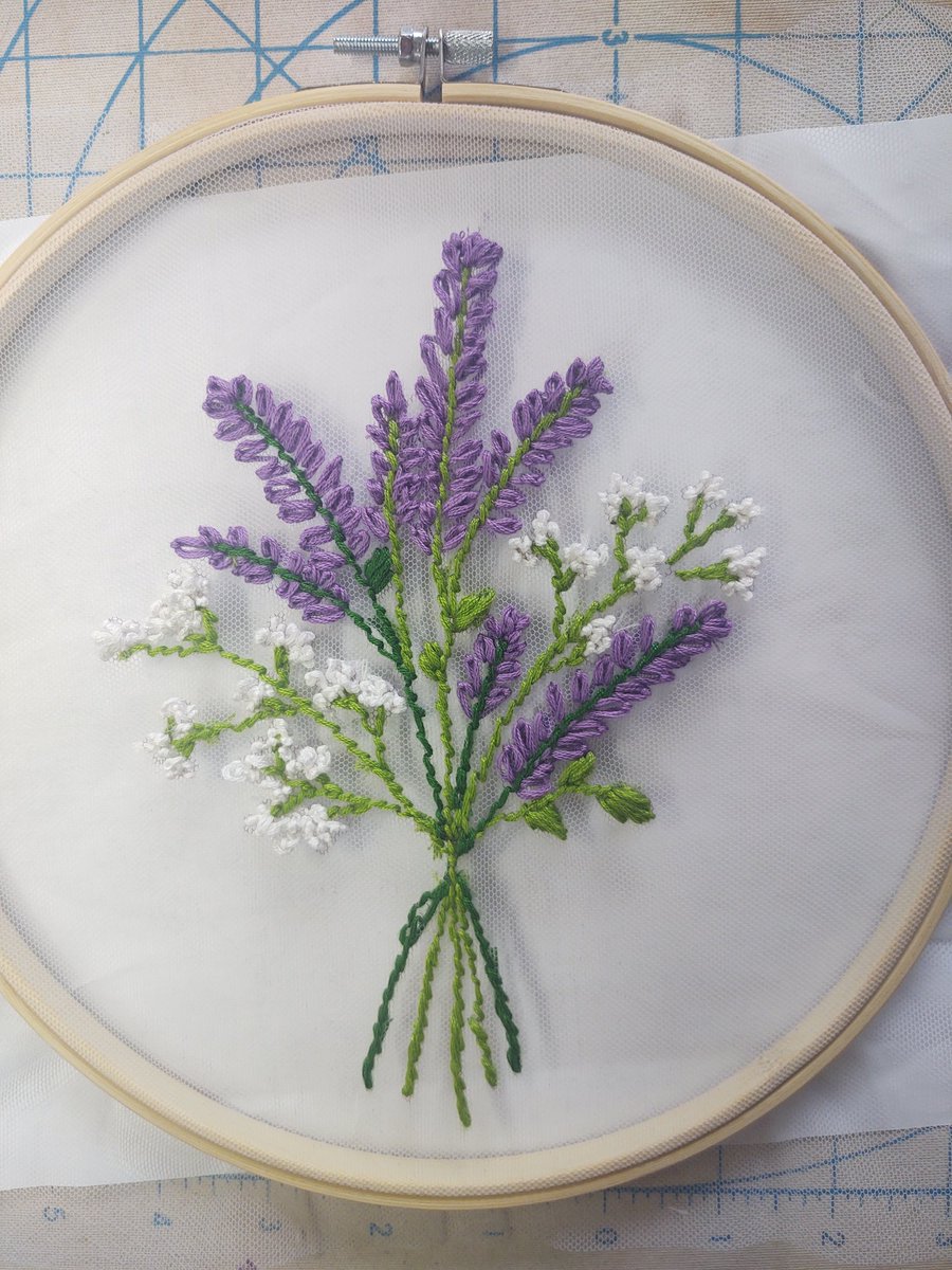 brandymshell's tweet image. Trying hand embroidery. #handembroidery #crosstitcher4ever