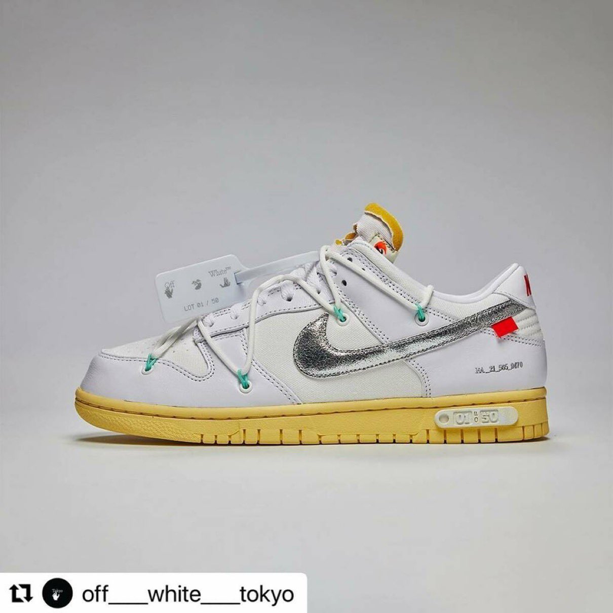 オフホワイト × ナイキ ダンク ロー 1 OF 50 /