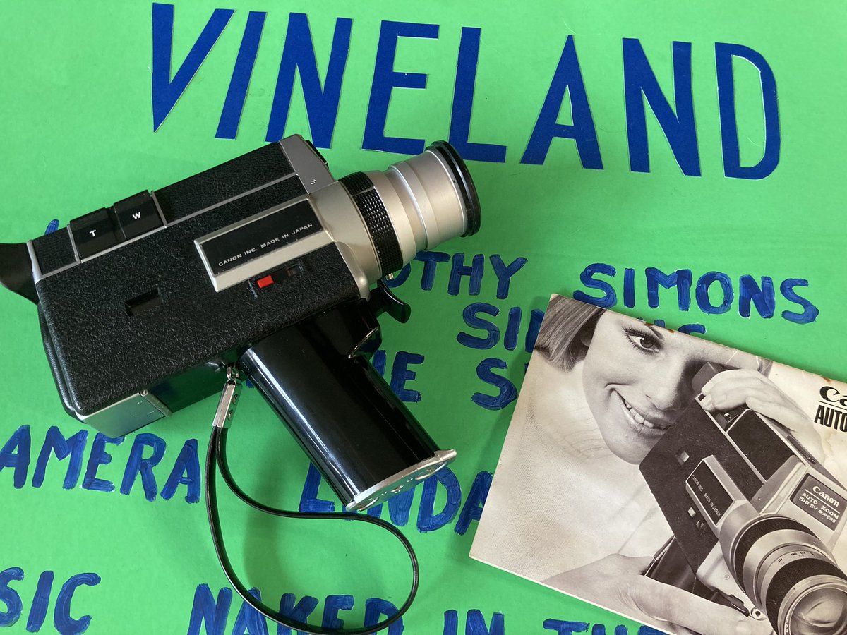 ElvieSimons's tweet photo. Shooting with this beauty tomorrow for the @cineviv One Take Super 8 event. Canon Auto Zoom 518 SV Super 8 camera circa 1971. #onetake #super8 #vineland https://t.co/oLNqNwA8Lt