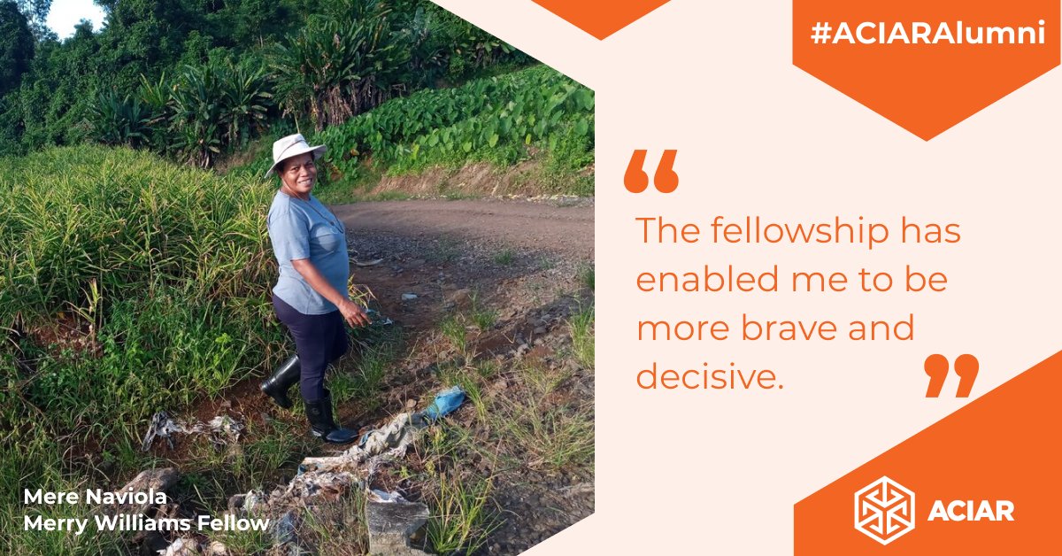 Mere Naviola shares her experiences on gender discrimination and how a #MerylWilliamsFellowship has enabled Mere to believe in herself and draw on the knowledge and experience, she has to offer bit.ly/3fbjOxK.

@GearedGlobal

#ACIARAlumni | #AustraliaAwards