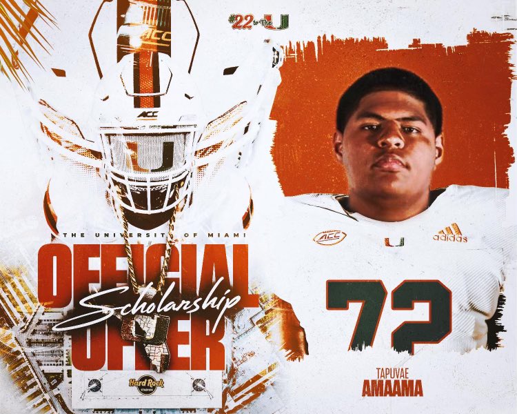 Grateful to <a href="/CanesFootball/">Miami Hurricanes Football</a> for the opportunity to do something I love! 🙏🏽 <a href="/GarinJustice/">Garin Justice</a> #GoCanes 💚🧡