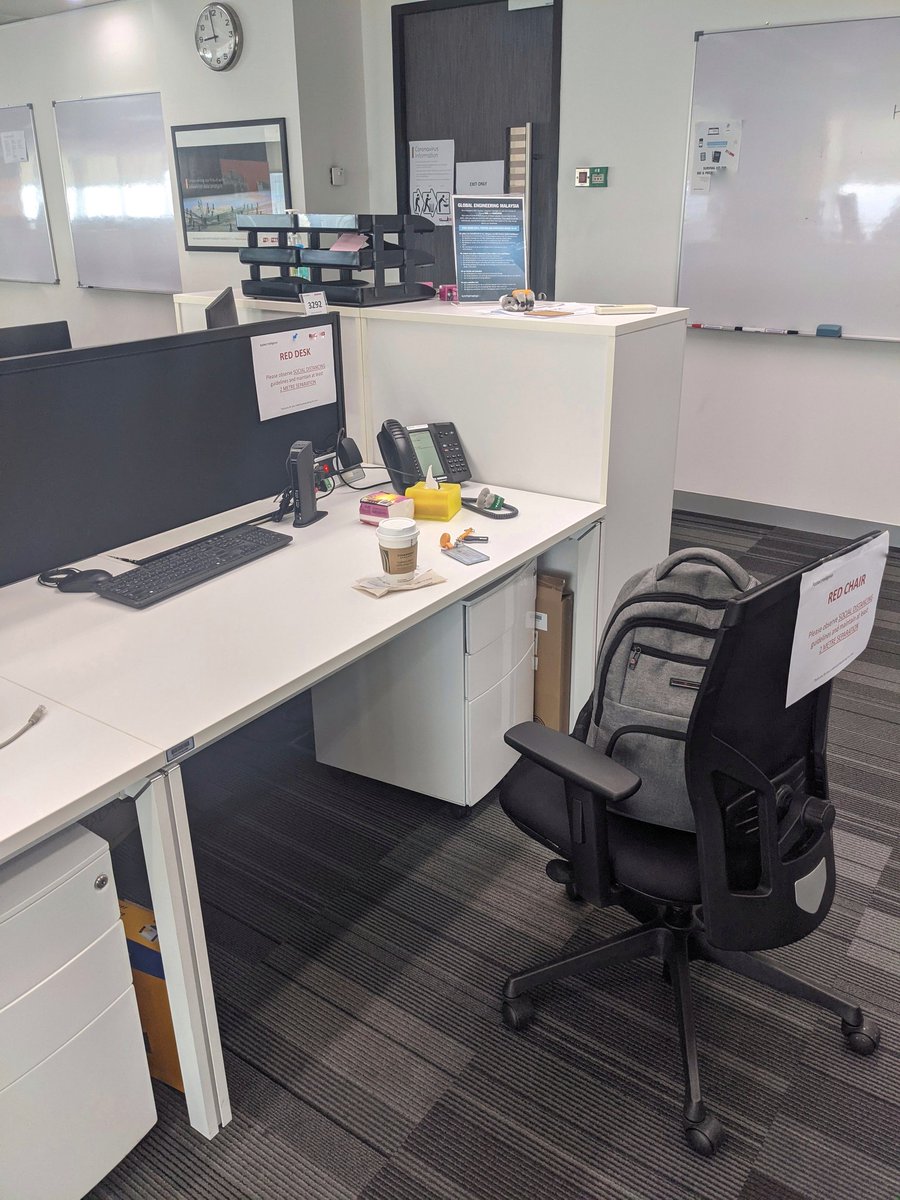 acedapogi's tweet photo. Sa totoo lang, kahit mas maganda ang home office set-up ko kesa sa cubicle ko rito sa office... Sobrang miss na miss ko na pumasok dito sa office!
After more than 1 year, I'm here again.
#workinoffice #reddesk https://t.co/EBdQXiLSaS