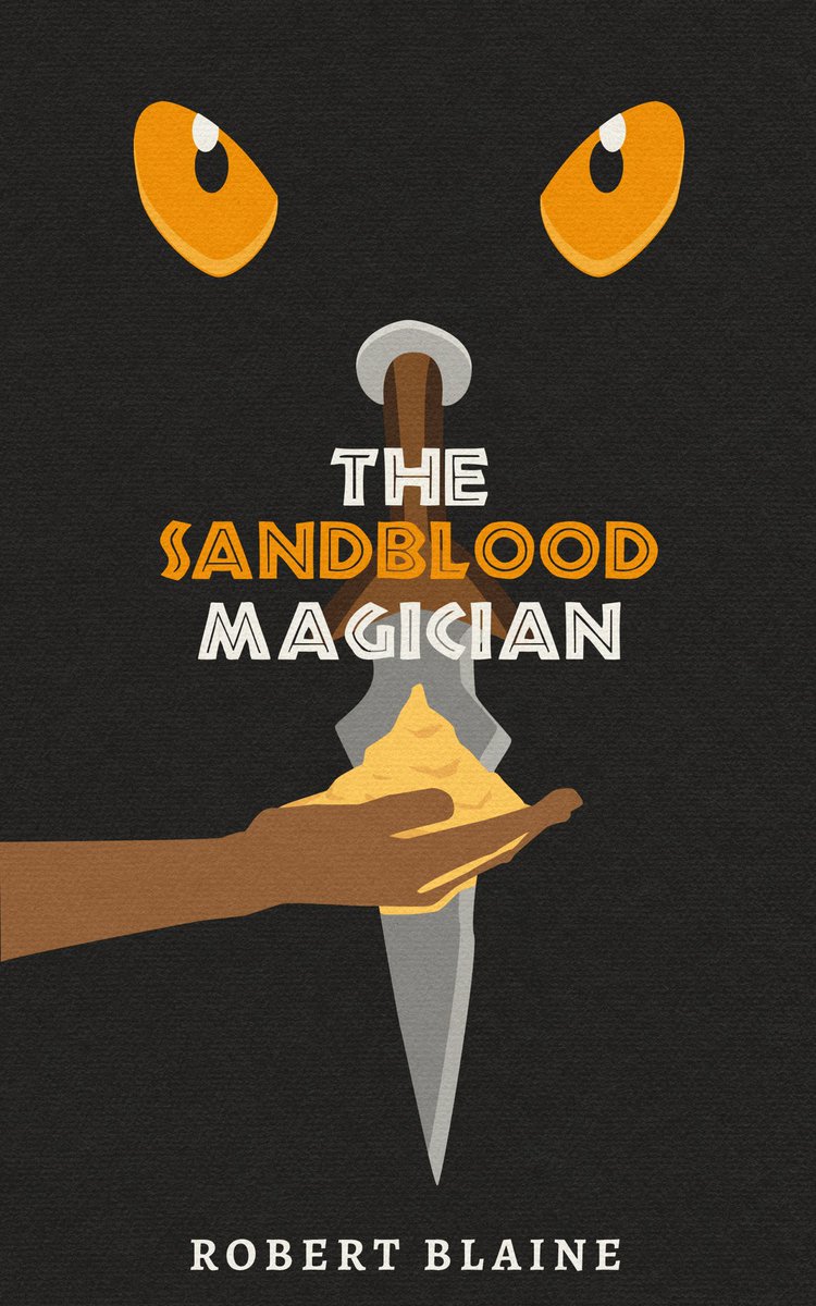 bobbycblaine's tweet photo. Alternate cover for my YA fantasy book set in ancient Africa, “The Sandblood Magician.” 

A slave with the forbidden ability to turn his flesh into sand impersonates a magician to save his best friend’s girlfriend from a dangerous palace. Excerpts coming soon! 

#yafantasy https://t.co/cZh8Ninj8r