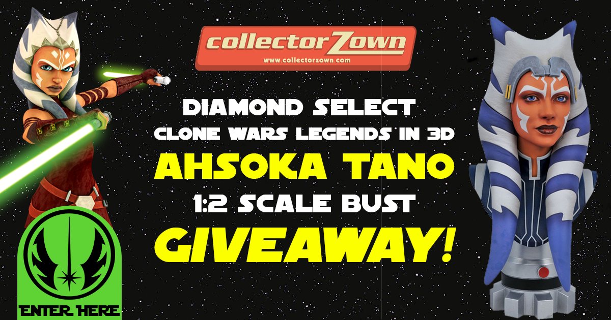 Enter Our #Ahsoka Tano Diamond Select Bust #Giveaway for your chance to #Win - Ends 8/31 #StarWars go.collectorzown.com/ahsoka
