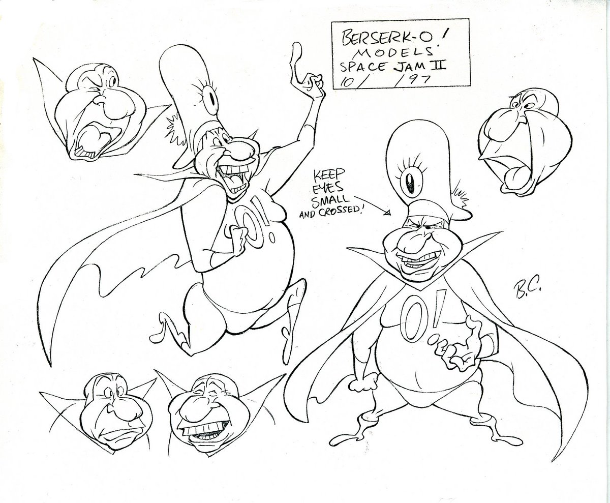 Imagine an alternate universe where instead of Don Cheadle, we could've gotten alien Mel Brooks as the main antagonist in Space Jam 2. Here's some concept drawings done by Bob Camp 