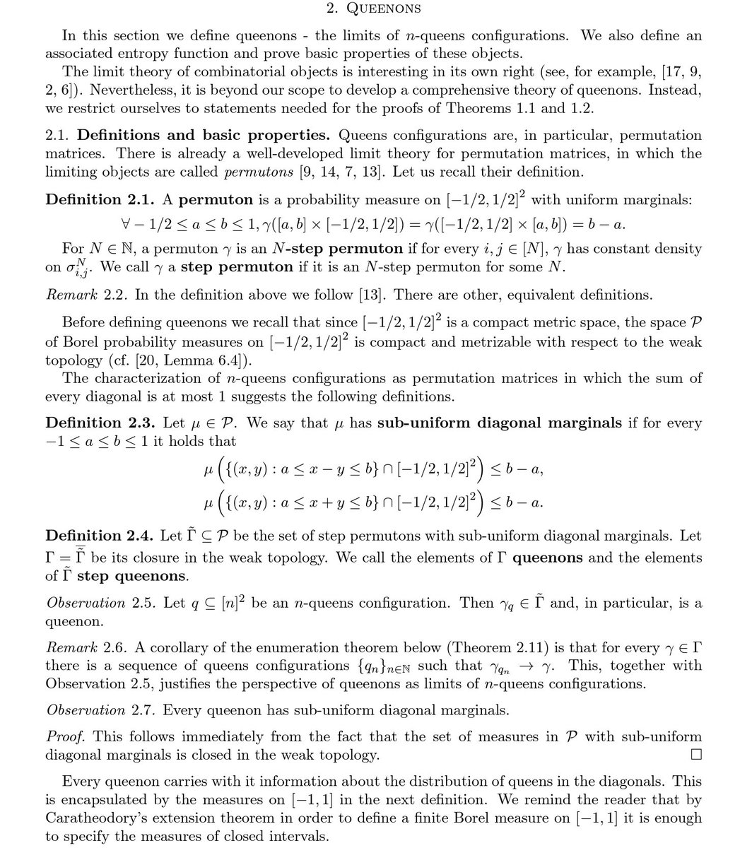 appendens's tweet photo. 📄 Michael Simkin (2021) The number of n-queens configurations (arX⠶2107.13460v1 [math⠶CO]) https://t.co/dklmej1X89 https://t.co/4iQDaRGWpM