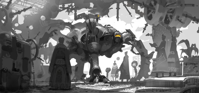 ロンカ文明を想像しつつ落書き 