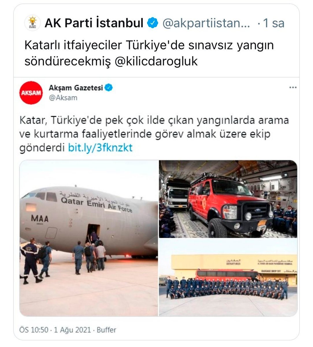 Neden sildiniz #Kataristan cengaverleri? Bakın paylaşıyoruz; ülkemiz yanarken, milletimiz sizin neyle uğraştığınızı görsün! <a href="/akpartiistanbul/">AK Parti İstanbul</a>