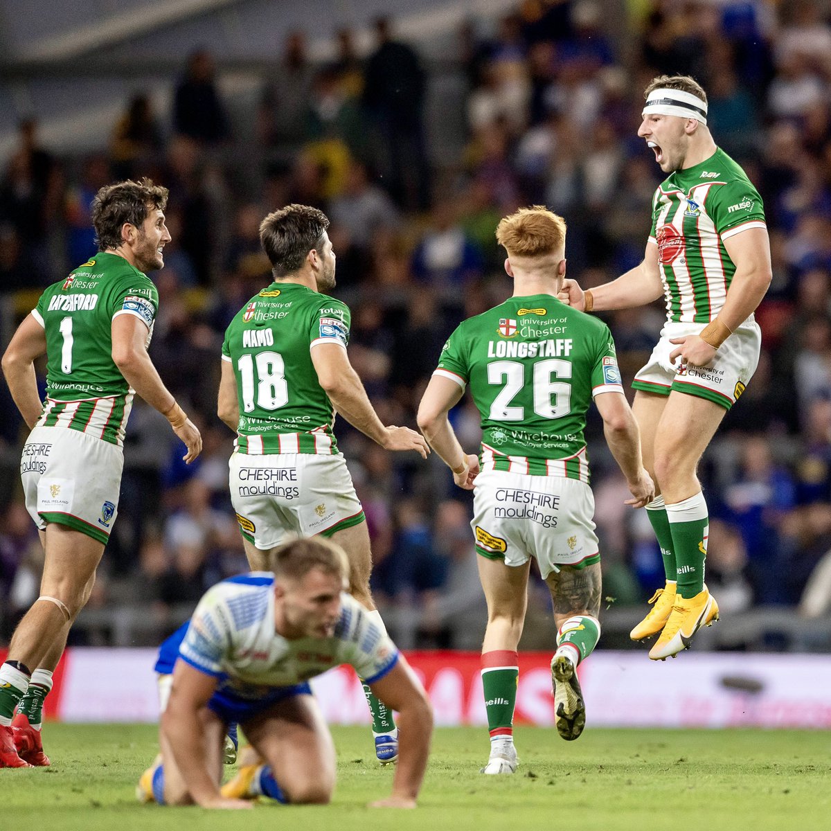 George7Williams's tweet photo. Loved my @WarringtonRLFC debut. The lads dug in deep there… UP THE WIRE!! 🐺 https://t.co/cEtoWyUR1O