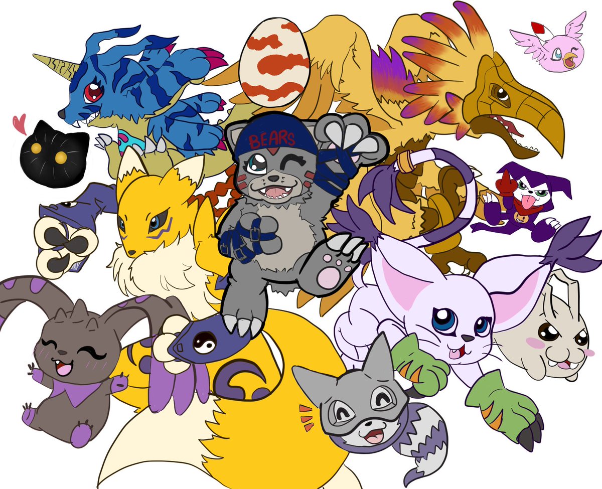 Nekonico Just The Flats Of A Pic Featuring Some Of My Favorite Digimon Happy Odaiba Day Odaiba Digimon Odaibaday Happyodaibamemorial デジモン T Co 0iab1kpxzr