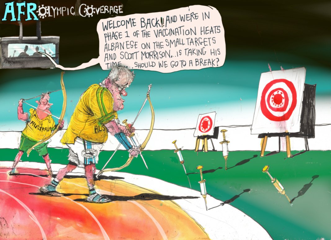 Here is today's editorial cartoon. Find more David Rowe cartoons here