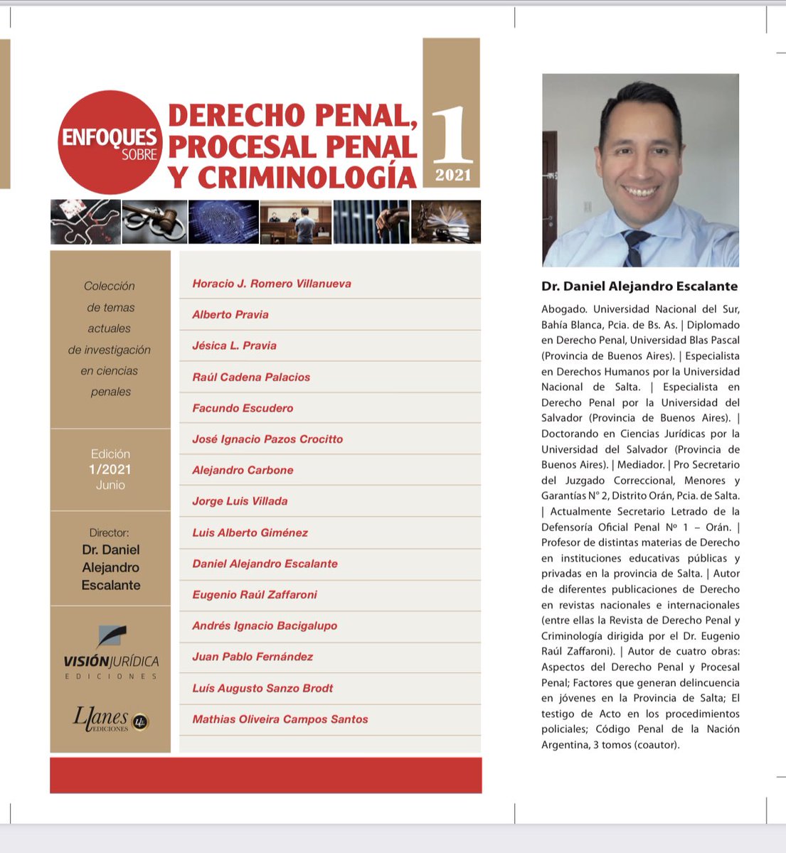 llanesediciones's tweet photo. Una obras de enfoques en el Derecho Penal - Procesal Penal y Criminología. 
Precio. $ 2.700,00 
Envíos a todo los destinos. https://t.co/VfCa9FTNGn