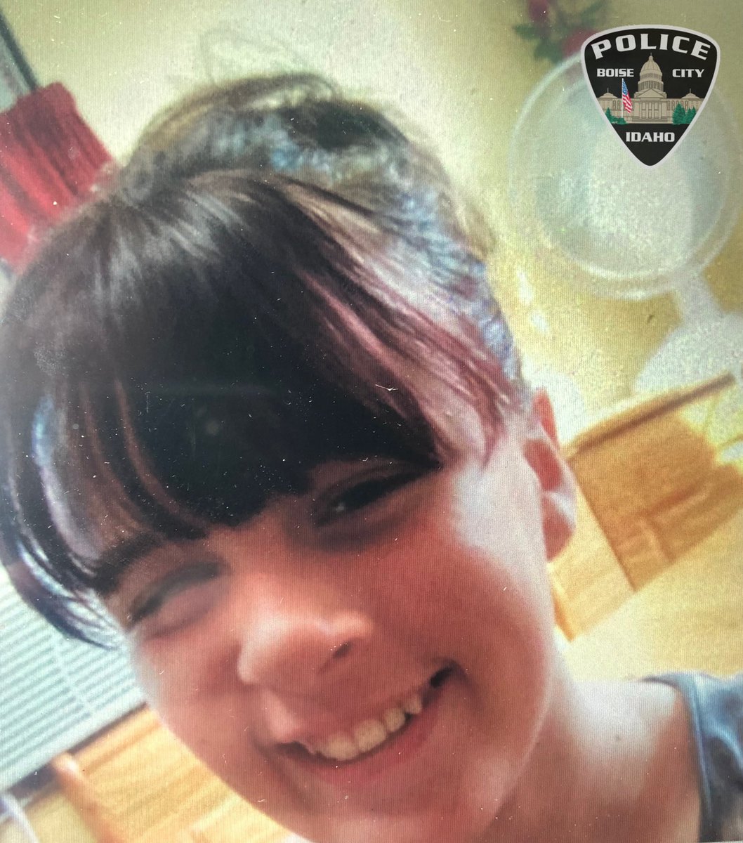 BoisePD's tweet photo. BPD is looking for a missing, endangered, runaway named Jaedyn, 13.  She was last seen yesterday evening near Overland/ Roosevelt. Her hair is dyed bright red &amp; she was wearing a black/white shirt, black jeans, and black converse shoes.  Anyone w/ info call dispatch 208-377-6790. https://t.co/gIMG0BNmt6