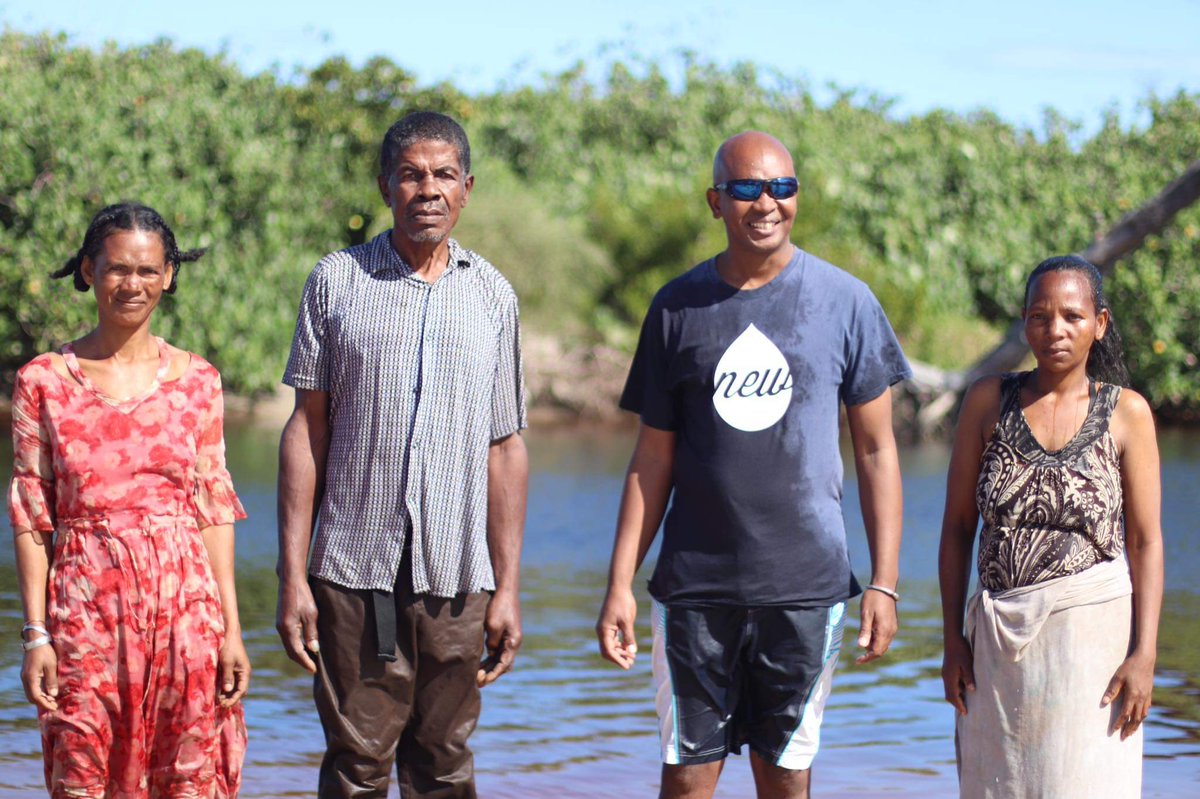 ShemaMadagascar's tweet photo. Tsirahamba (an ex-Shaman who got saved few weeks back), his wife, and with his son got baptized today with other two ladies. They publicly decorated their faith, and love for Jesus. First Baptist Church of Fort Dauphin, Madagascar. SOLI DEO GLORIA. PTL. #FBCfortDauphin https://t.co/UMy9EXDONZ