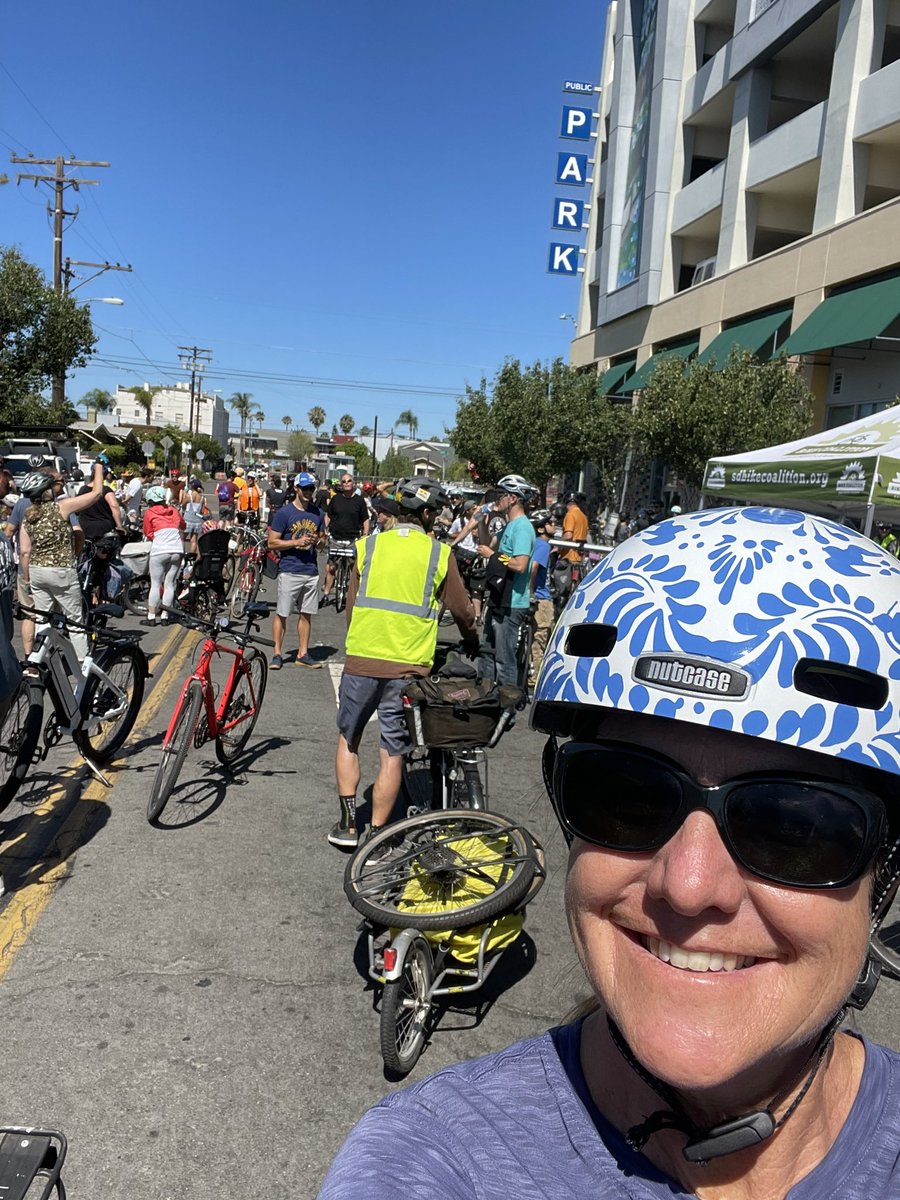 Great day to celebrate more safe streets in San Diego!  The new bike lanes on 30th make more clear sailing to hit the trails at Florida Canyon! Thanks <a href="/MayorToddGloria/">San Diego Mayor Todd Gloria</a> <a href="/sdbikecoalition/">San Diego County Bike Coalition</a>  <a href="/BikeSD/">BikeSD</a> and everyone else who worked to make this happen!