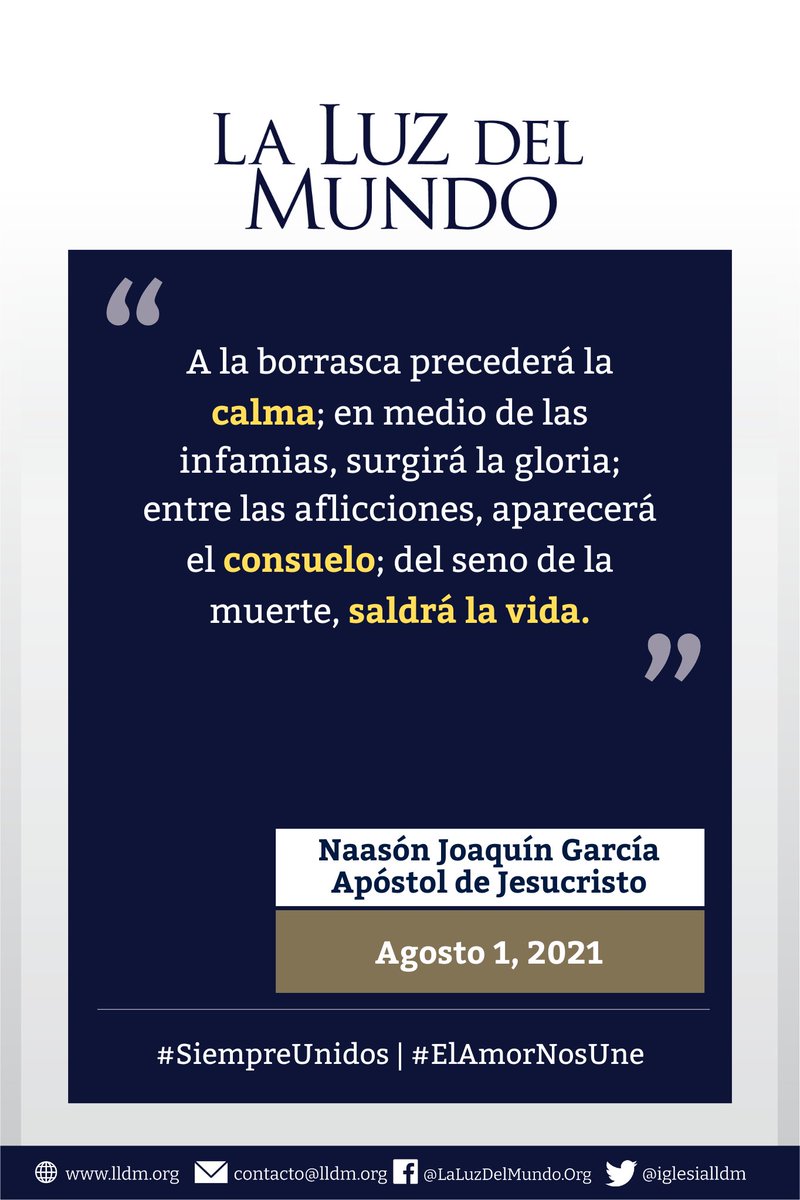 iglesialldm's tweet photo. “Porque con alegría saldréis, y con paz seréis vueltos; los montes y los collados levantarán canción delante de vosotros, y todos los árboles del campo darán palmadas de aplauso”.
Isaías 55:12

#SiempreUnidos 
#ElAmorNosUnidos
#santacena2021 
#LLDM https://t.co/aSqfUJDwzB