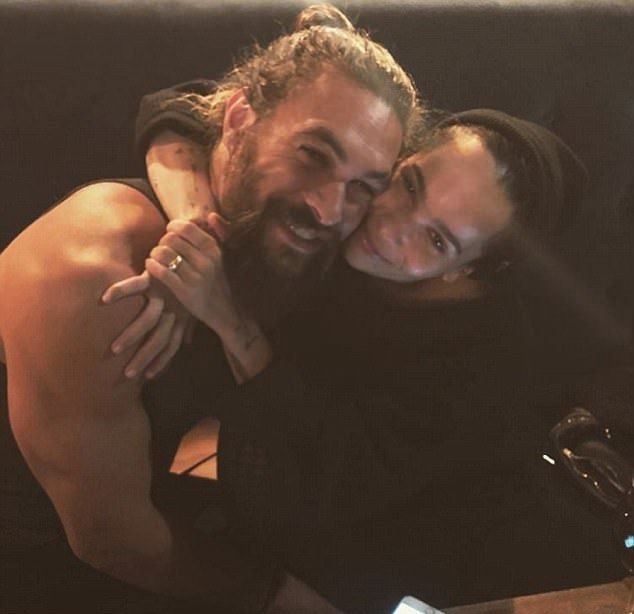 Happy birthday to jason momoa, the best stepfather zoë could have 