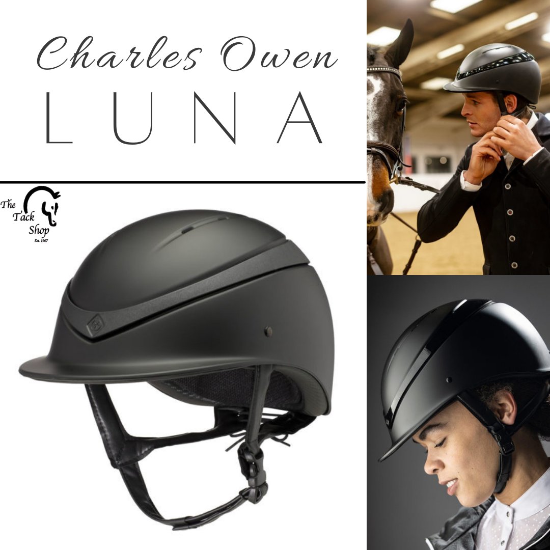 thetackshop's tweet photo. The new Charles Owen Luna has arrived! This helmet has been designed for everyday riding and has a 360 degree ventilation system. https://t.co/WtXkX6EQru