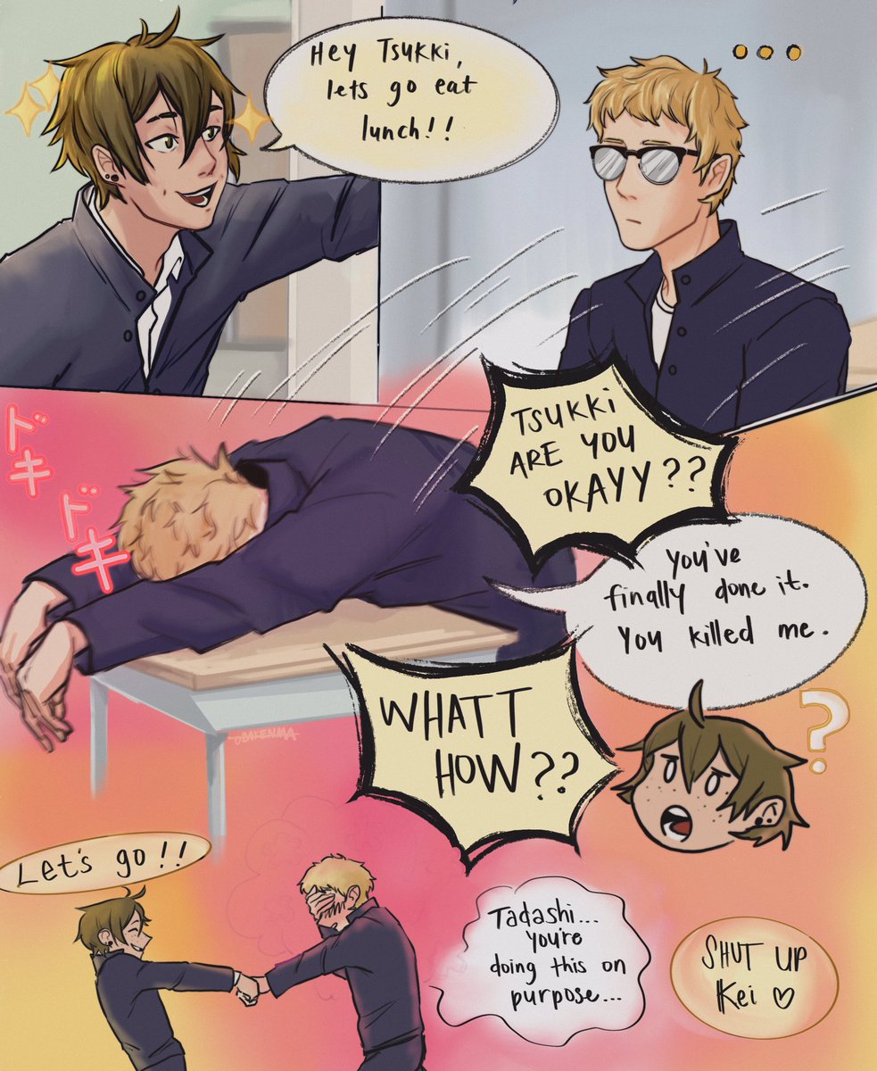 Third year…. same dorks
#tsukkiyama #yamaguchitadashi #tsukishimakei #Haikyuu